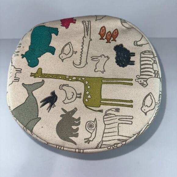 Anthropologie Animal Parade Cotton Canvas Toy Basket by Pehr - Picture 2 of 13